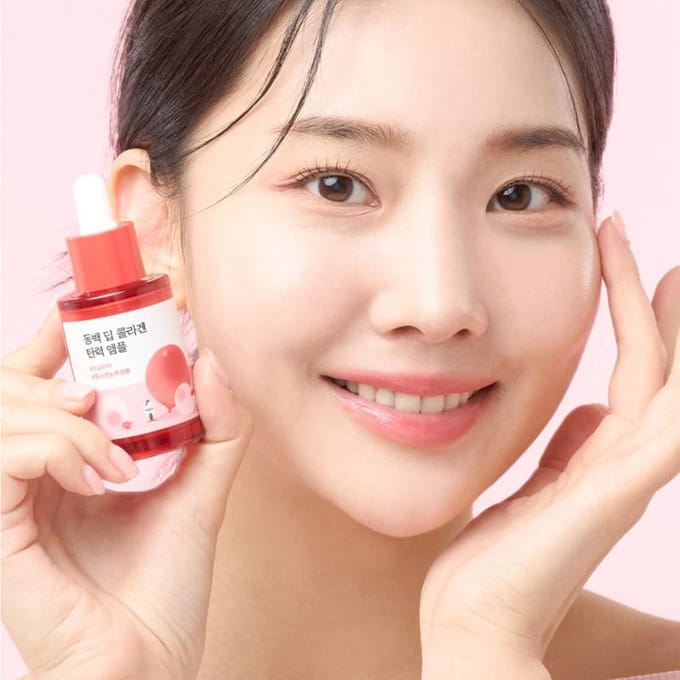[ROUND LAB] Camellia Diep Collageen Verstevigende Ampul 30ml red