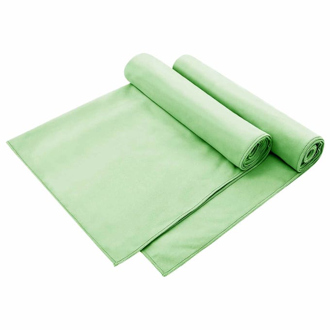 vidaXL - Buiten - Stoel - Handdoeken - 2 - st - Groen - 130 - x - 60 - cm