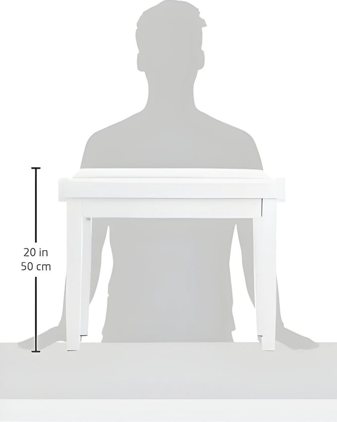 Pianobanken Elegance wit mat, hoogte verstelbaar 45-58 cm, NV42
