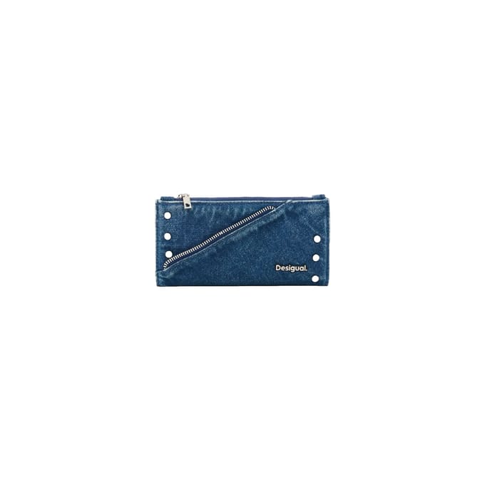 Desigual portemonnee Mone Centella Long Wallet Denim blauw