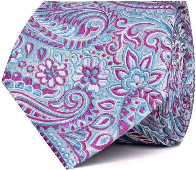TRESANTI | BILLI | Zijden stropdas paisley | Multi