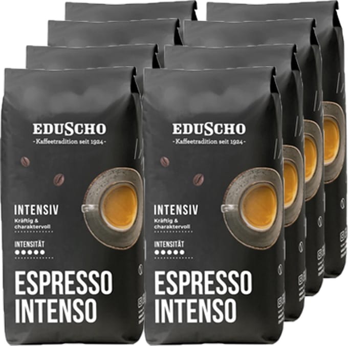 Eduscho - Espresso Intenso Bonen - 8x 1kg