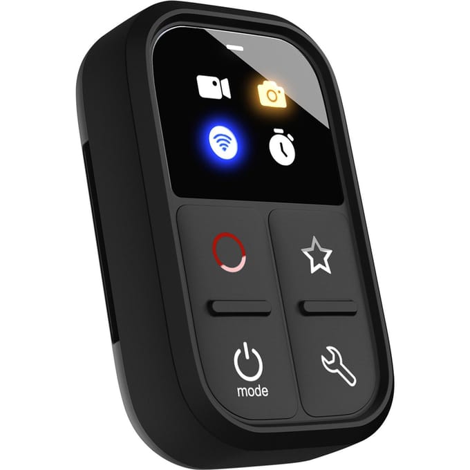 Draadloze Slimme Afstandsbediening Vervanging voor GoPro Hero 12 11 10 9 8 Max LED Kleurenscherm Ingebouwde Batterij 50M zwart
