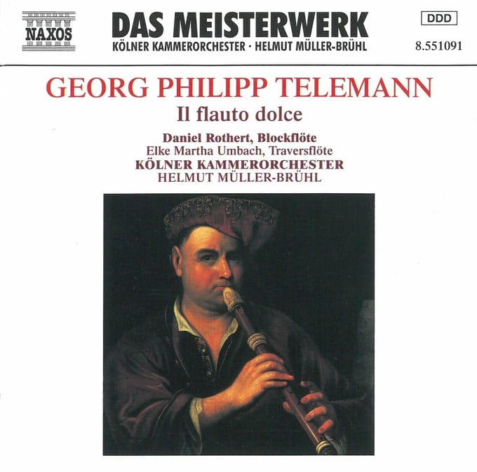 Daniel Rothert, Elke Martha Umbach, Kölner Kammerorchester, Helmut Müller-Brühl - Telemann: II Flauto Dolce (CD)