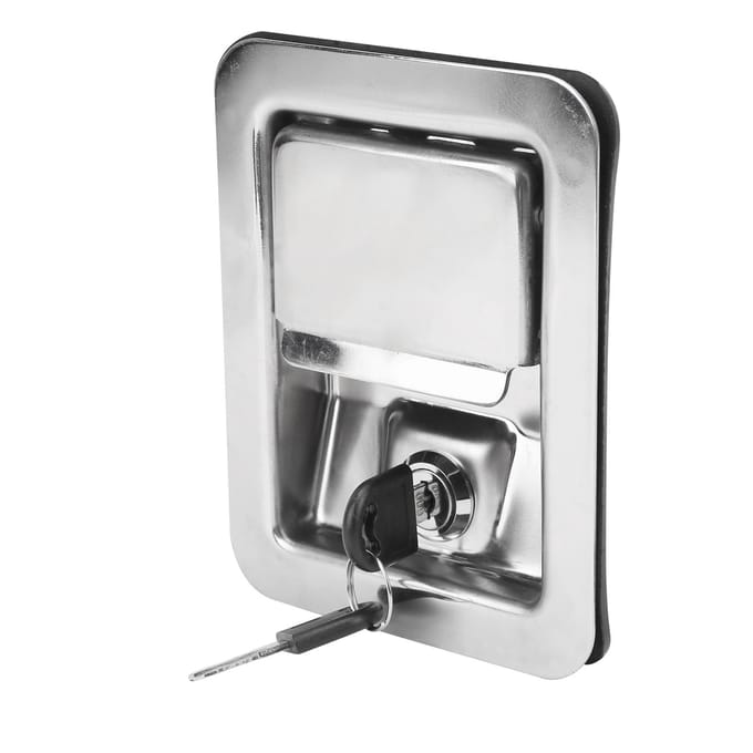 Peddelvergrendeling 304 RVS Handgreep Slot Sleutels Kit voor Unit Bouwmachines gray