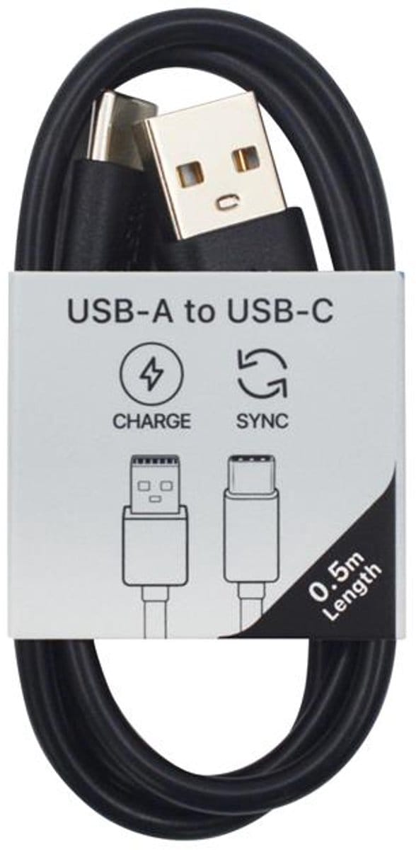 Musthavz to Go USB-A to USB-C Cable 0.5 meter, black