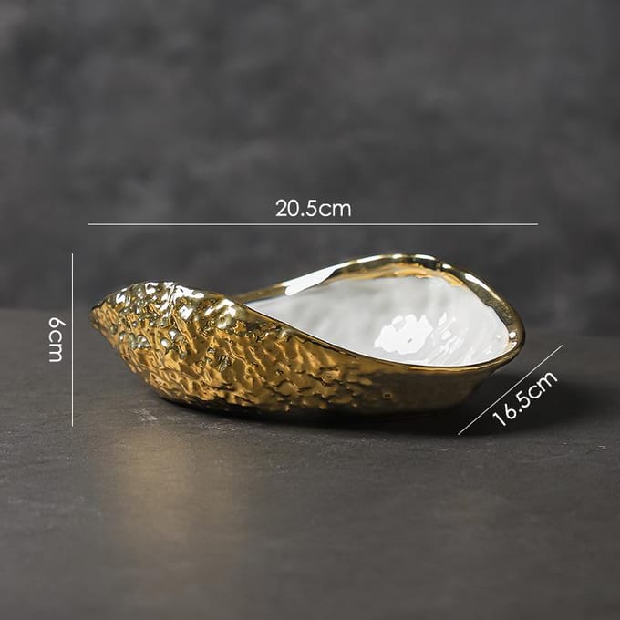 Rotspatroon schelp high-end bord thuis keramiek nieuw licht luxe grote gestoomde vissoep bord el servies