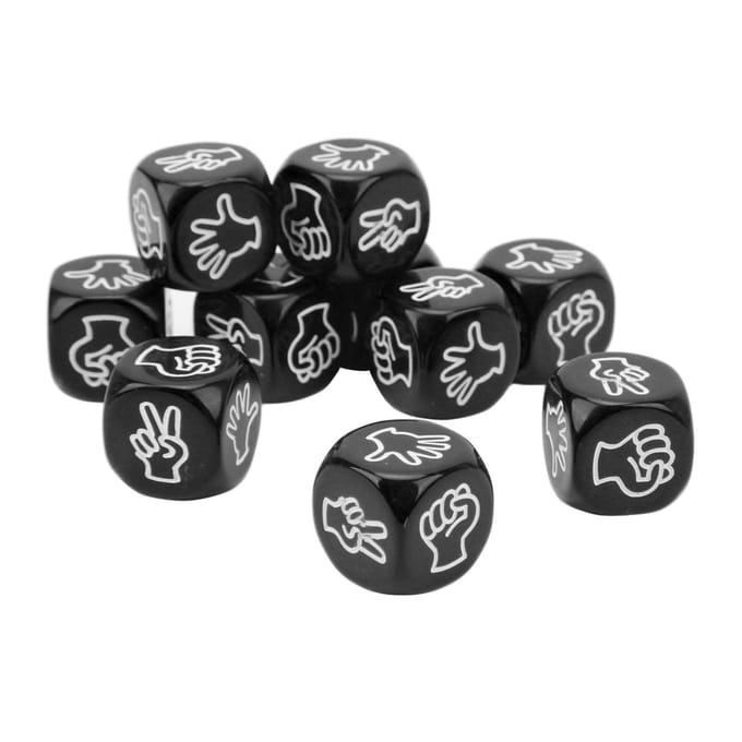 10 Stuks Dobbelstenen Set 6-zijdig Waterdicht Antioxidant Vinger Raden Spel Dobbelstenen voor Bordspel Educatie blue