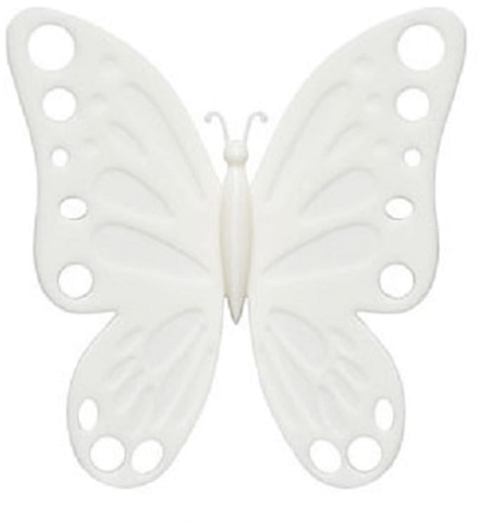 Balvi Sieradenhouder Volare Dames 8 X 7 Cm Abs Wit 6-delig