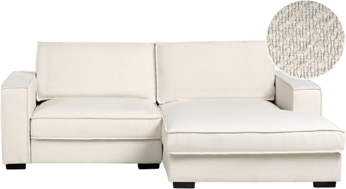 KOLDING - Hoekbank - Lichtbeige - Linkszijdig - Bouclé