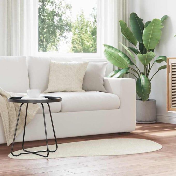 vidaXL - Tapijt - HUARTE - Crèmekleurig - 80 - x - 150 - cm - Polyester