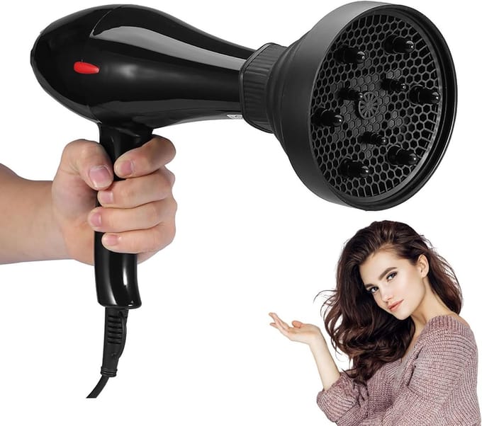Universele diffuser voor haardroger, siliconen opzetstuk voor styling, ideaal voor reizen en professioneel gebruik