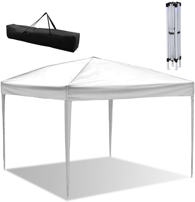 Partytent 3x3m Paviljoen Opvouwbaar en Waterdicht Feesttent wit