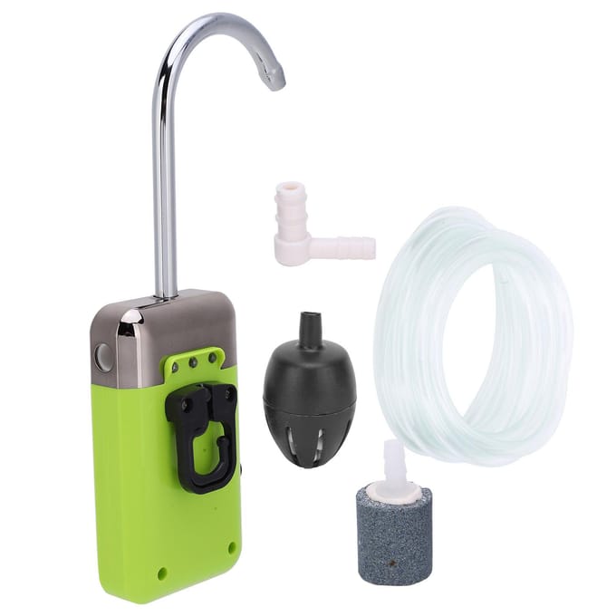 Zuurstofpomp Sensing Pompen Water 3 Modi met LED-licht voor Vissen Handen Wassen 210 white