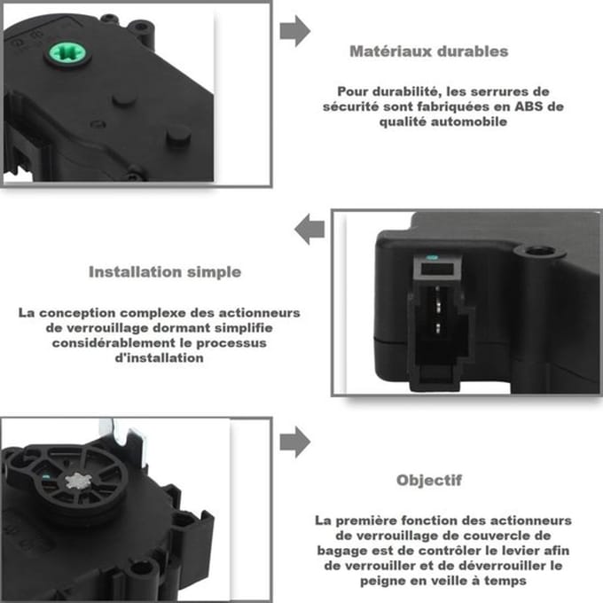 Dailygoody - Achterklep Slotactuator - Power Latch Lock - Eenvoudige