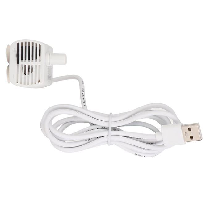USB Mini Pomp Dompelpomp voor Vissenkom Aquarium Huisdier Waterdispenser white