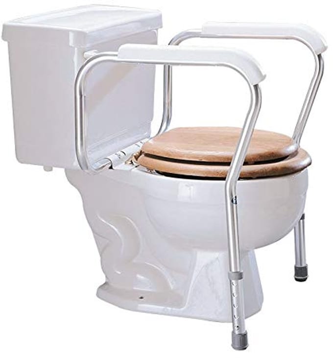 Verstelbare Toiletbril met Armleuningen voor Gemak en Steun