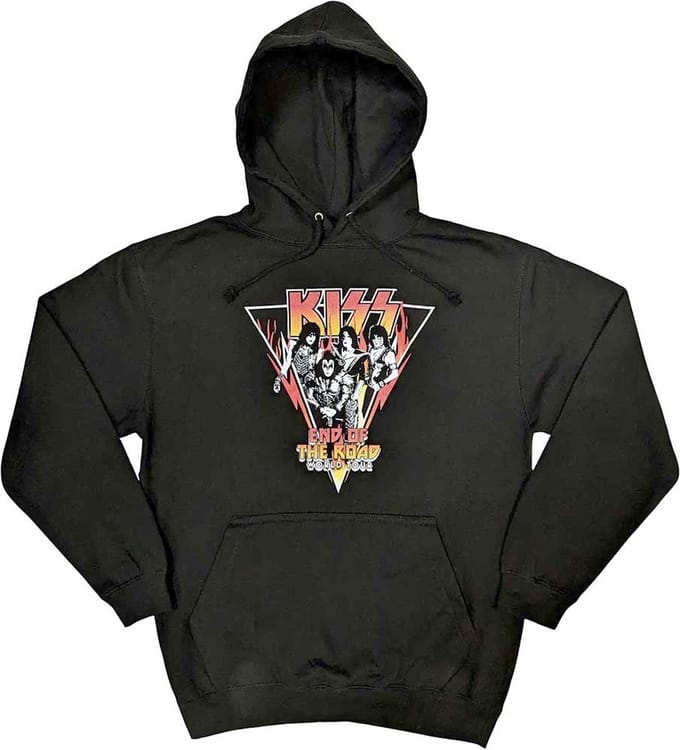 Kiss - Triangle Hoodie/trui - M - Zwart
