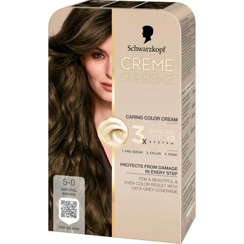 Schwarzkopf Creme Supreme 5-0 Natural Brown 1 st