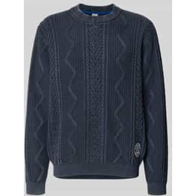 Regular fit gebreide pullover van puur katoen, model 'PERRY'