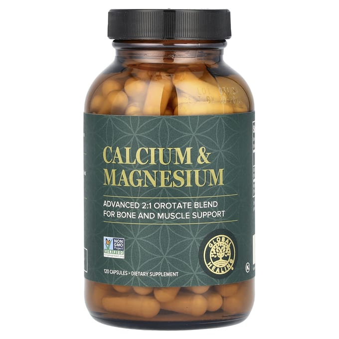 Global Healing, Calcium & Magnesium, 120 capsules