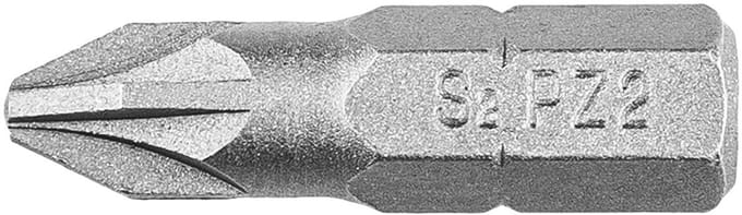 Graphite - Schroefbit - PZ2 - 25 mm - 20 stuks