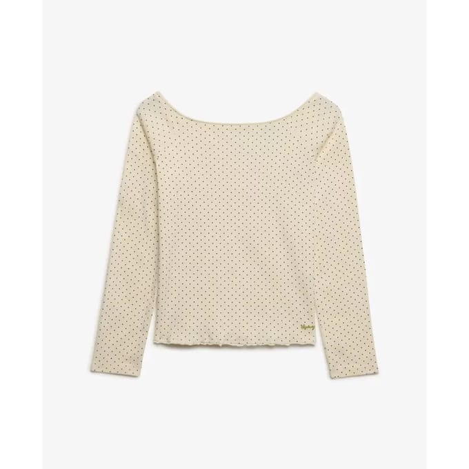 Off-shoulder T-shirt voor dames Superdry