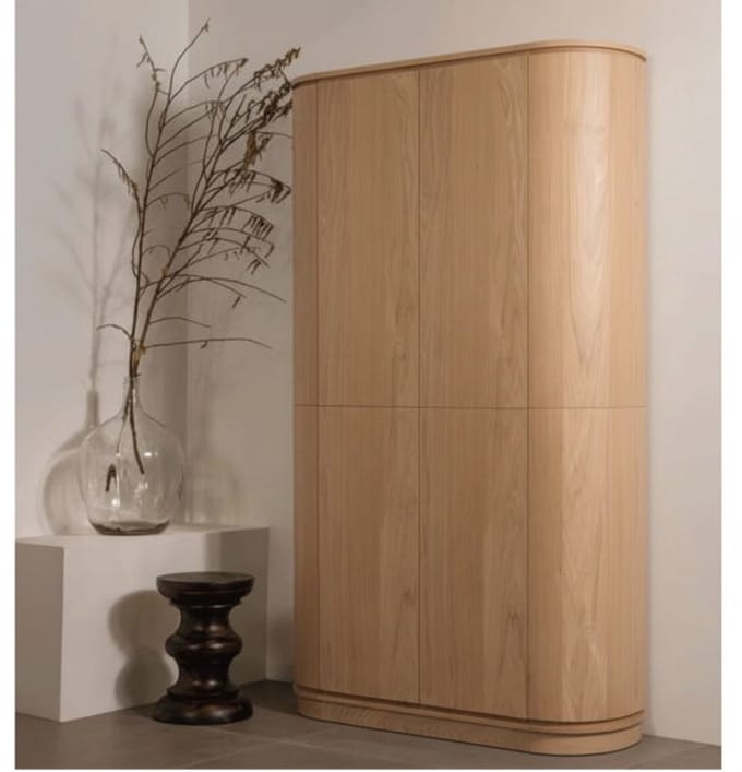 Buffetkast Lazlo eiken 115x43x168 cm - Naturel