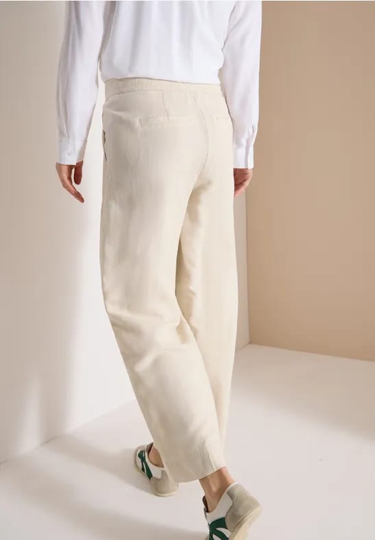 Wide Legs broek in Loose Fit van linnenmix