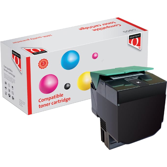 Tonercartridge Quantore alternatief tbv Lexmark C540H1KG zwart