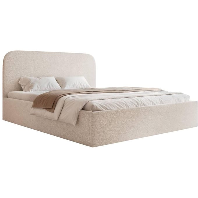 Bedframe Fia 140x200 bouclé met opbergruimte | NADUVI Collection