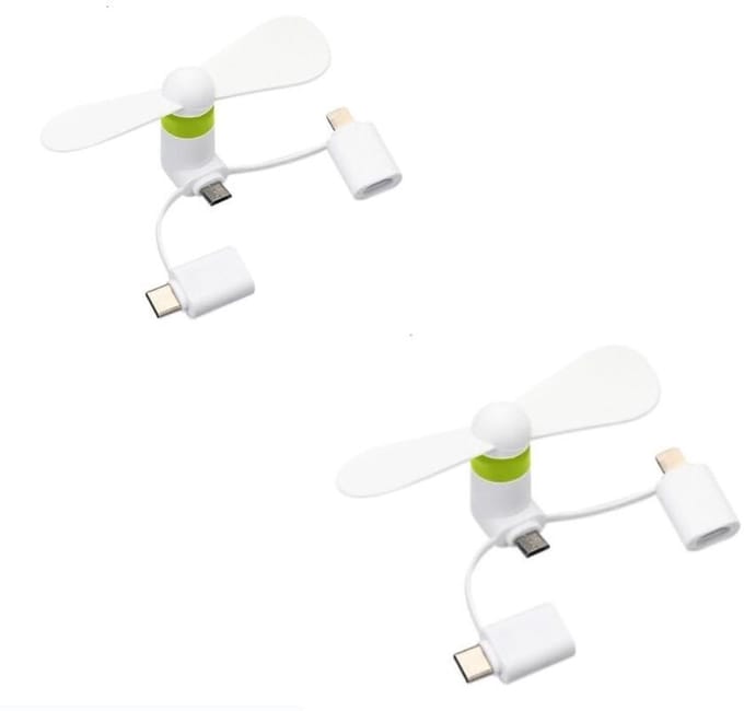 Allecto - Mobiele Telefoonventilator - Mini Ventilator - Draagbaar en