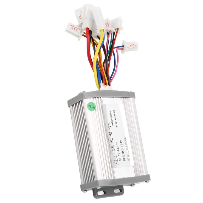 Elektrische Fiets Snelheidsregelaar 24V 1000W Geborstelde Elektrische Fiets Ombouwonderdeel voor Vervanging white