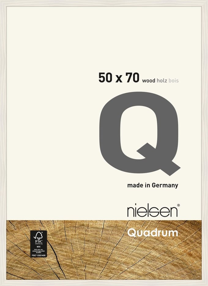 Nielsen Quadrum Houten Wissellijst White 50x70cm