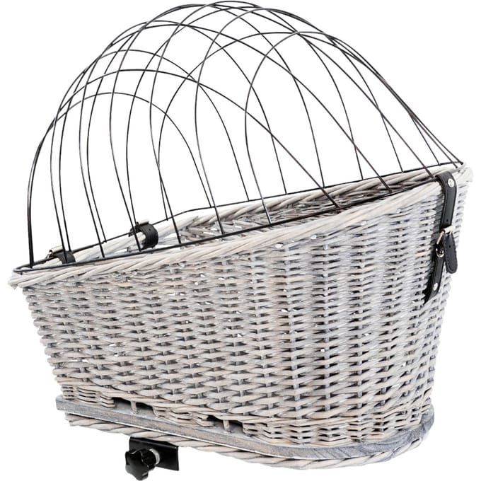 Trixie - Fietsmand - Bagagedrager - Met Rooster - Grijs - 55X35X49 cm