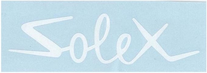 Overdrachtsticker SOLEX wit van middenbalk voor Solex New