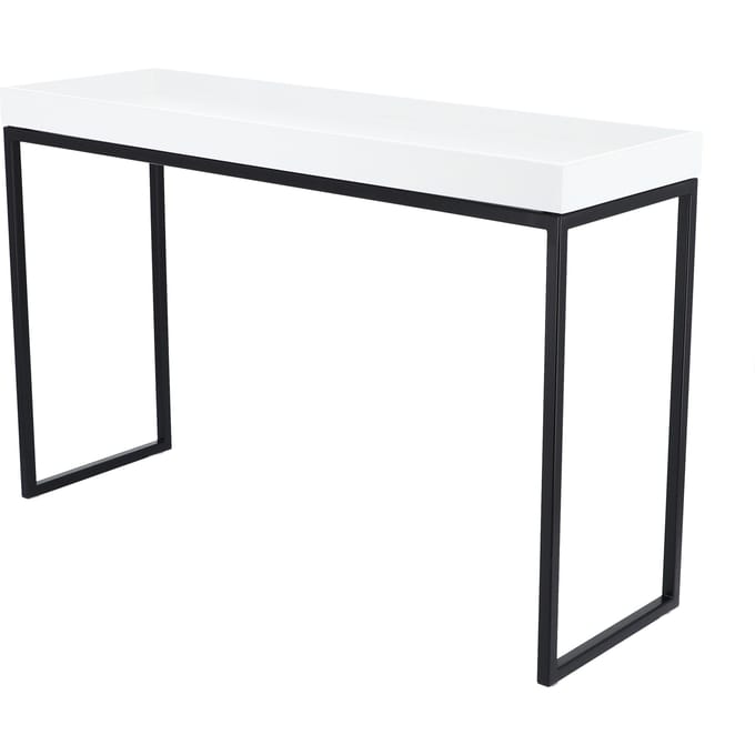 Jan Kurtz - Pizzo Salontafel - 80 x 52 x 25 cm - zwart - essen wit
