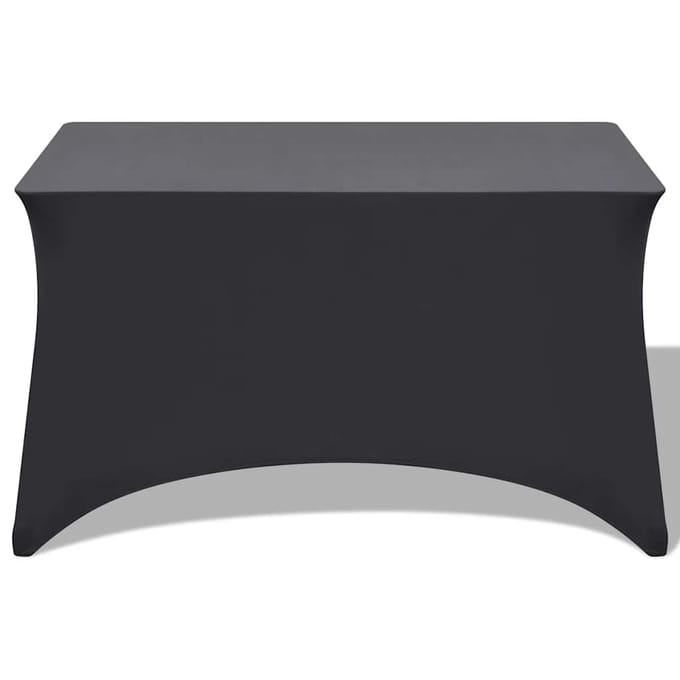 vidaXL - Tafelhoes - stretch - antraciet - 183x76x74 - cm - 2 - st