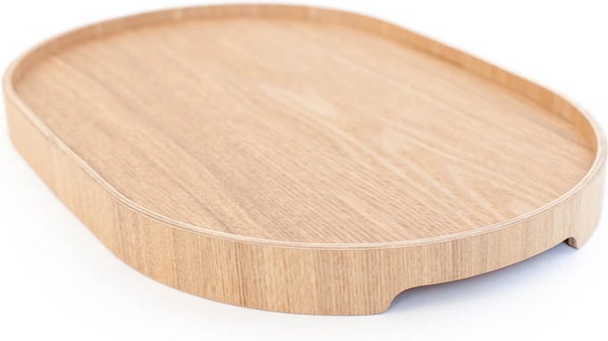 Bosign - CurveLine - Dienblad - Wilgenhout - Anti-slip - Medium -  39 x 26 x 3 cm