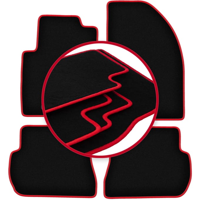 CARLUX-RED automatten voor: Ford Fiesta MK6 hatchback (2002-2010)