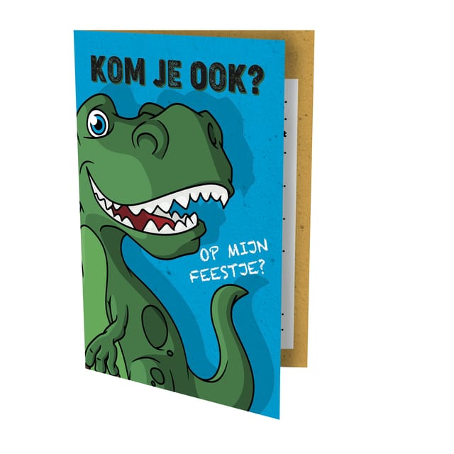 Uitnodigingskaarten - Tyrannosaurus rex - 6st.