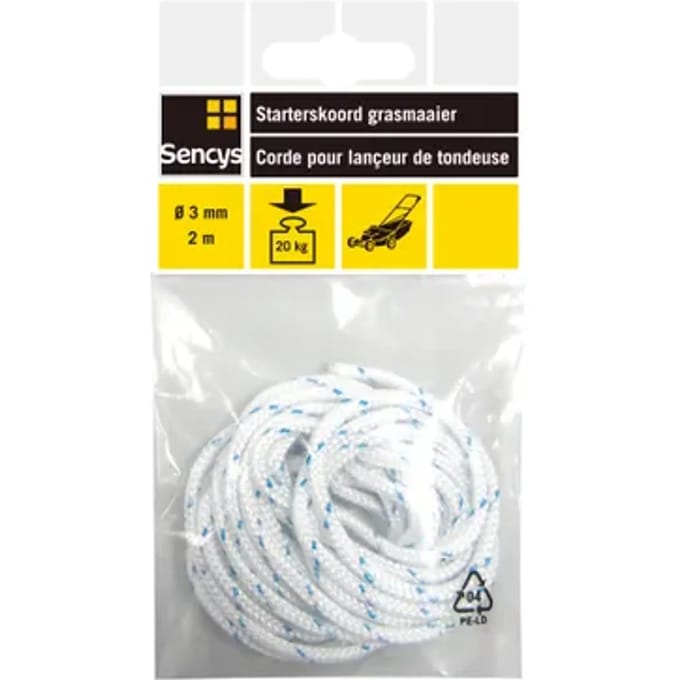 Sencys Starterskoord Grasmaaier Polyethyleen Ø3mmx2m