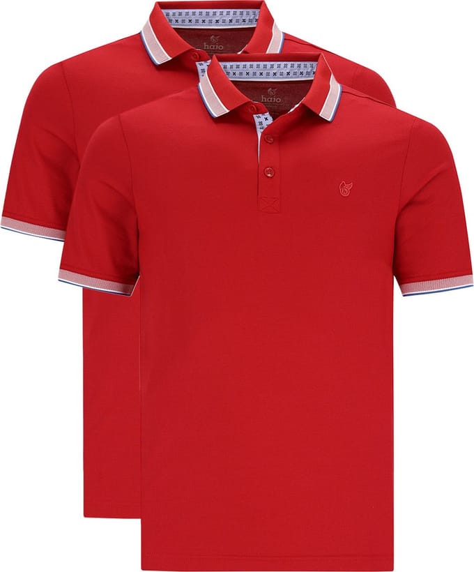 Hajo Heren poloshirt 2 pack Pique