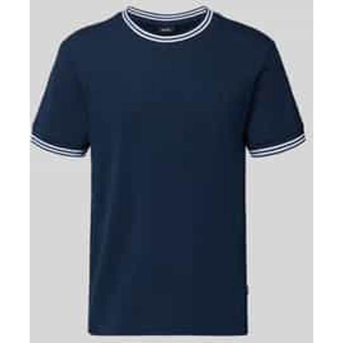 T-shirt met contraststrepen model 'Jose'