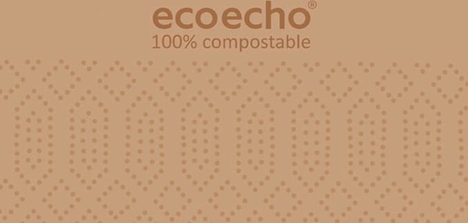 Tissue servet 40 x 40 cm eco Brown 2-laags 1500 St/Doos (5 x 300 St)