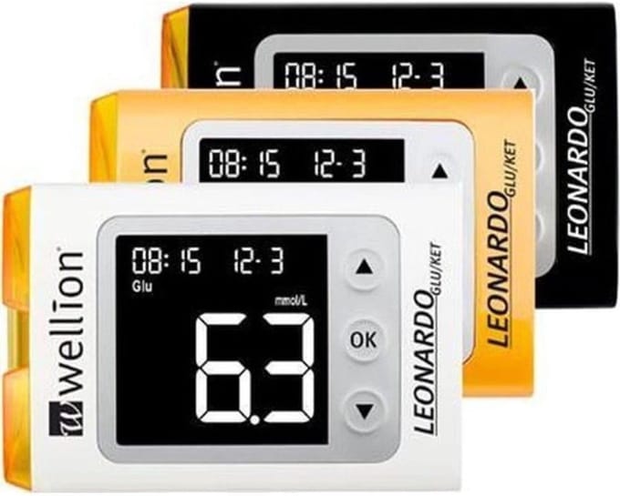 Wellion Leonardo ketonen- en glucosemeter