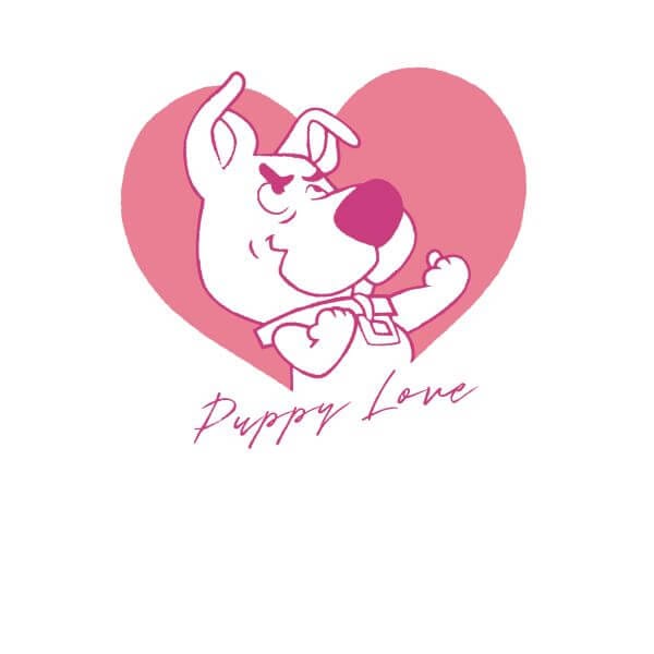 Scooby Doo Puppy Love Women's T-Shirt - White - M