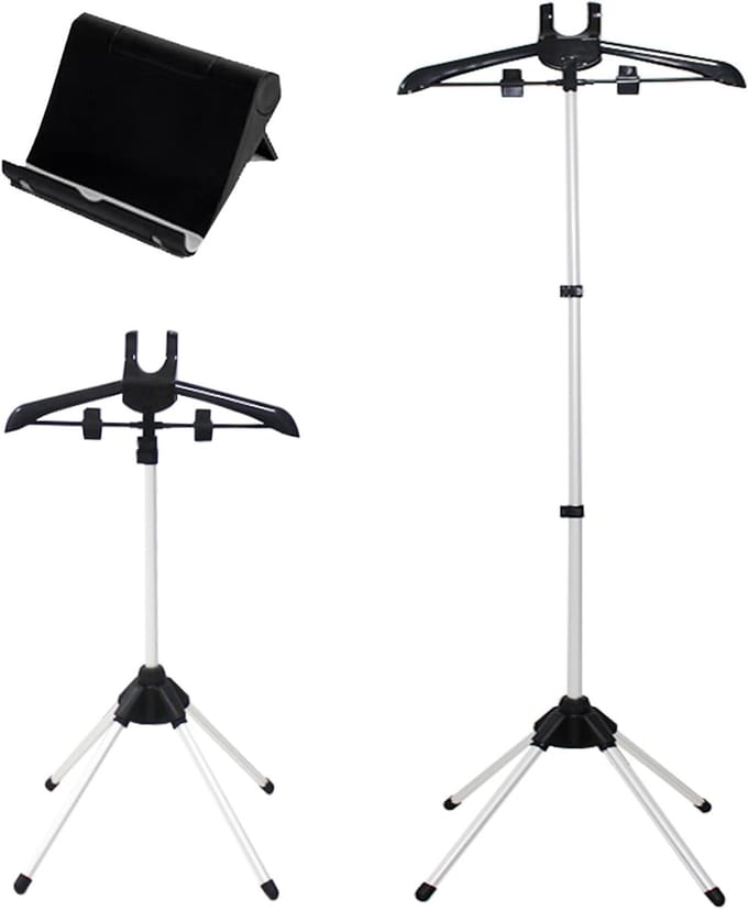 Draagbare Kledingstomer met Inklapbaar Droogrek en Verstelbare Hanger