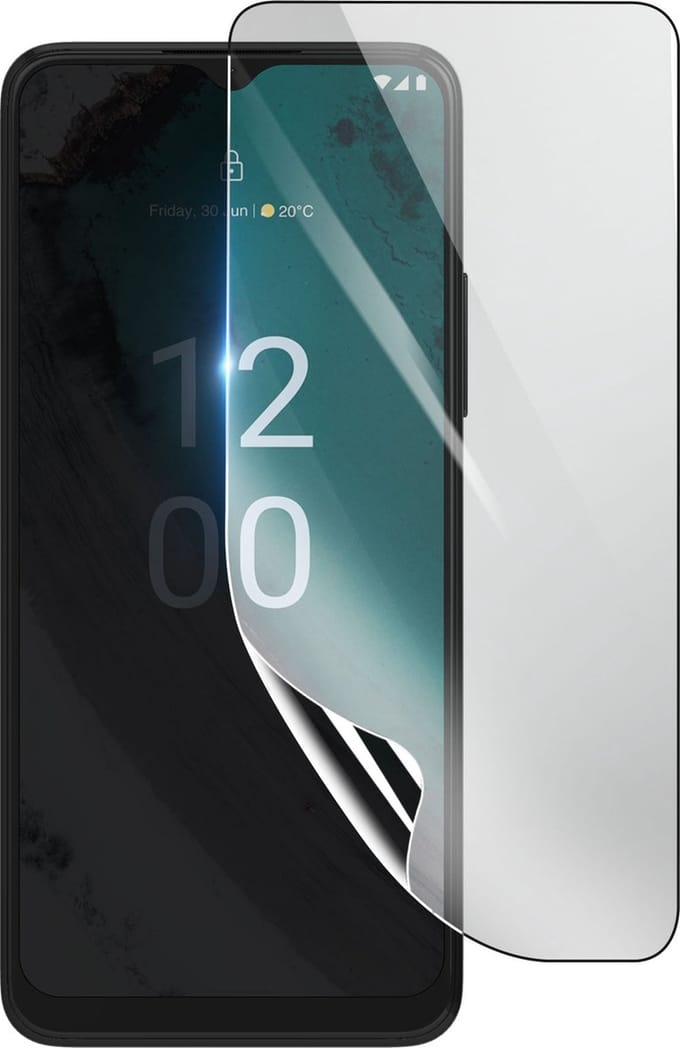 3mk, Geschikt voor Nokia C32, Schokbestendige Hydrogel Screenprotector, Transparant