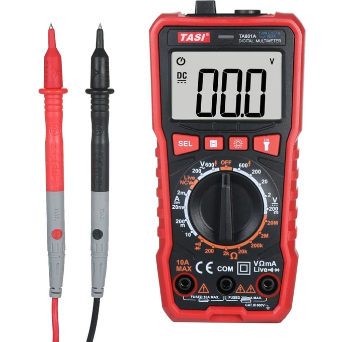 TASI TA801C multimètre numérique testeur professionnel véritable multimètre RMS gamme automatique Mini TA801A